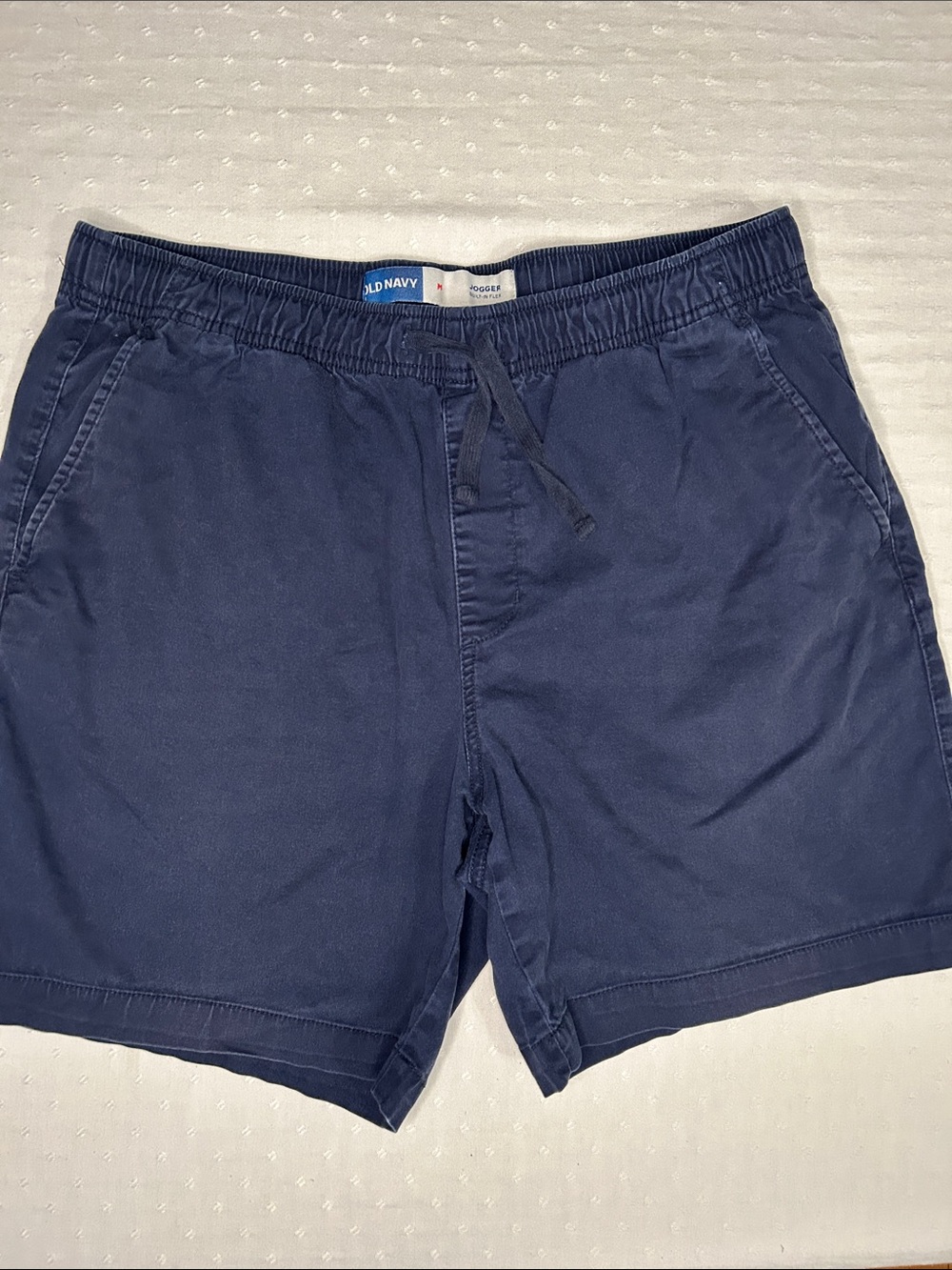 Old Navy Navy Blue cotton comfort flex Drawstring Pull-On Shorts